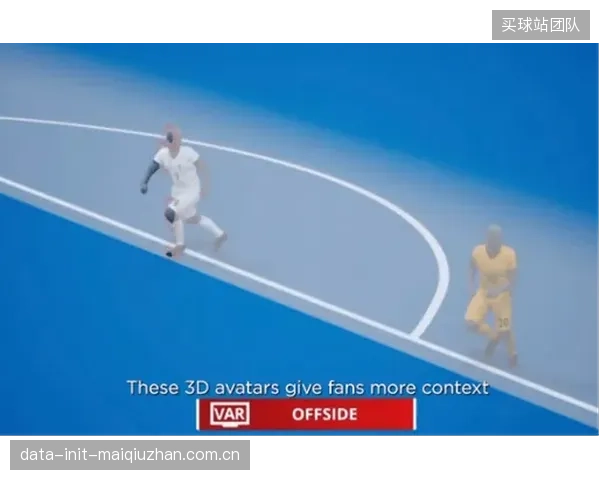 埃及队前锋线需适应AI生成的3D化身进行越位线判断训练。 埃及队前锋线需适应AI生成的3D化身进行越位线判断训练。